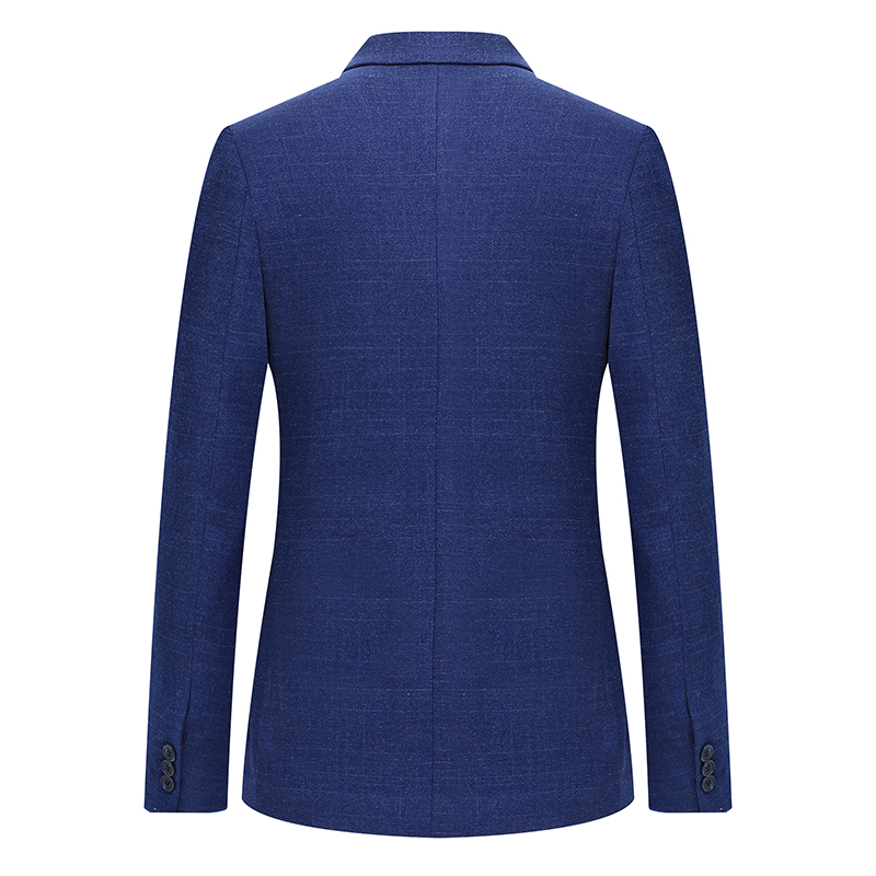 OSCN7 Blue Stripe Slim Fit Blazer Men 2018 Spring New Work Formal Suit ...